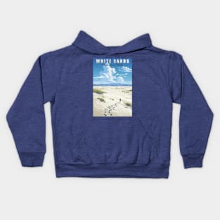 White Sands National Park  Travel Poster Kids Hoodie